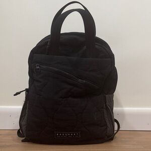 Bagsmart Black Quilted Backpack